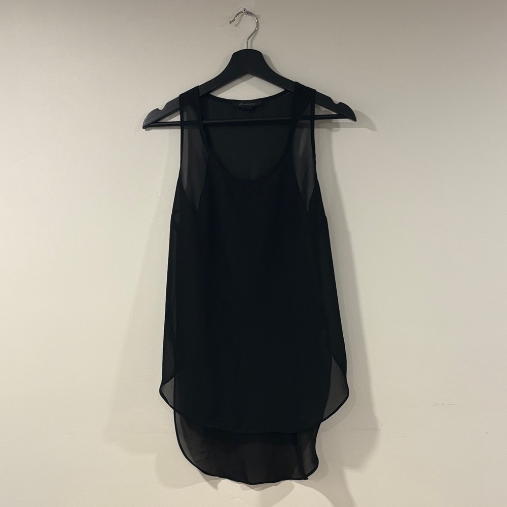 Black Sheer Top